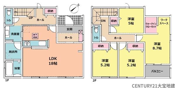 千葉市若葉区小倉台６丁目【第２】　１号棟