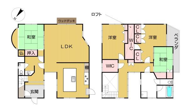 城陽市市辺城下一戸建て
