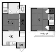 宇治市小倉町南堀池の中古テラスハウス