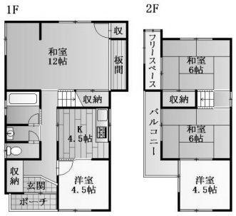 城陽市富野堀口の中古一戸建