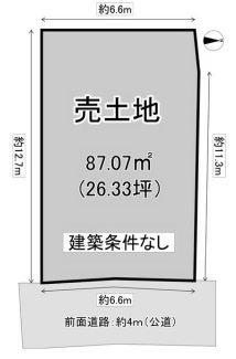 城陽市平川中道表の売土地