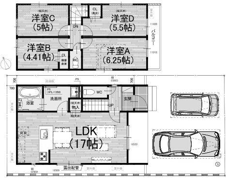城陽市寺田宮ノ谷の新築一戸建