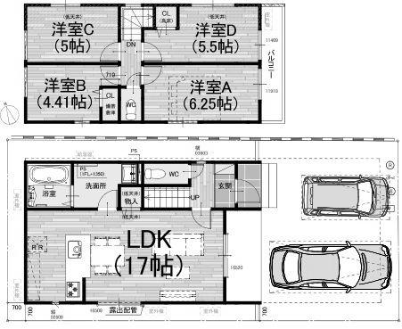 城陽市寺田宮ノ谷の新築一戸建