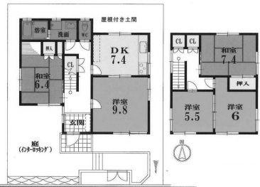 城陽市寺田深谷の中古一戸建