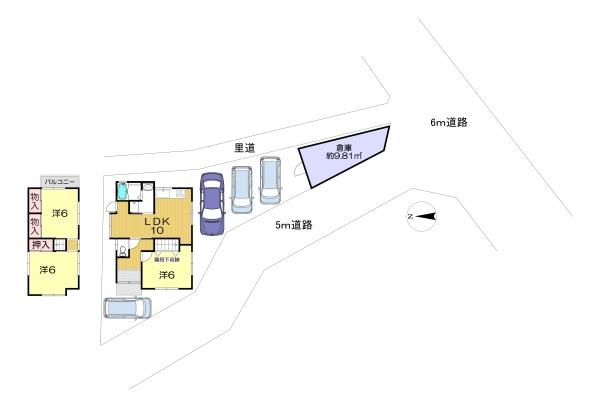 伊勢田町若林中古戸建+倉庫