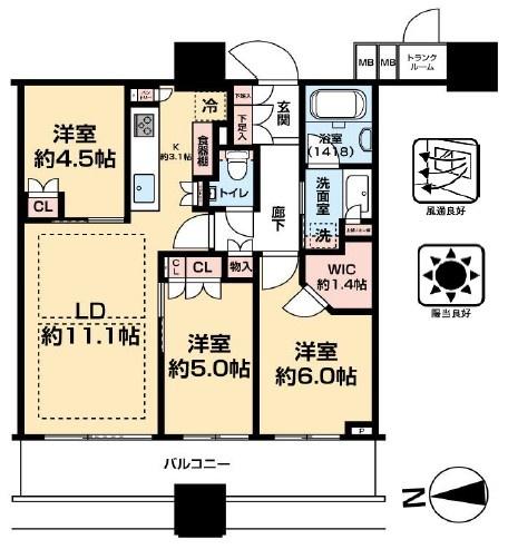 パークシティ大崎　ザ　タワー　24階