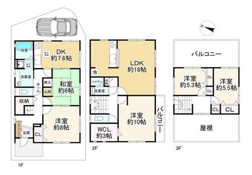 寝屋川市成美町の中古一戸建