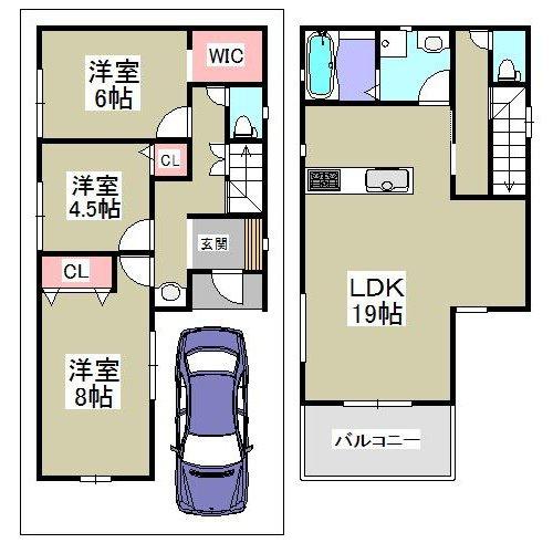 寝屋川市高柳７丁目の新築一戸建