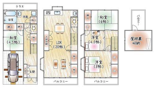 寝屋川市田井西町の中古一戸建