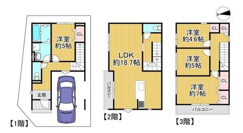 守口市大久保町５丁目の新築一戸建