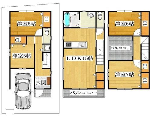 寝屋川市高柳２丁目の新築一戸建