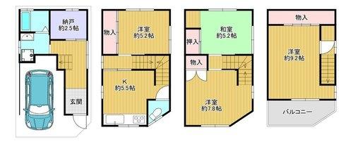 門真市五月田町の中古一戸建て