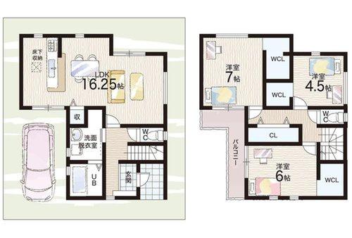 寝屋川市高柳７丁目の新築一戸建