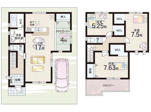 寝屋川市葛原１丁目の新築一戸建