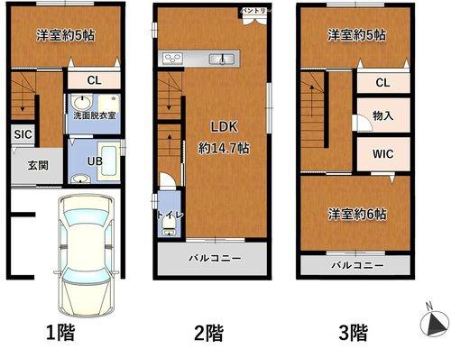 寝屋川市萱島東３丁目の新築一戸建