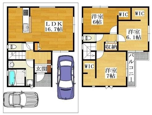 寝屋川市高柳７丁目の新築一戸建