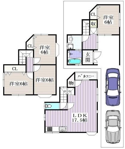 寝屋川市北大利町の中古一戸建て