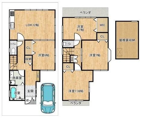 寝屋川市平池町の中古一戸建て