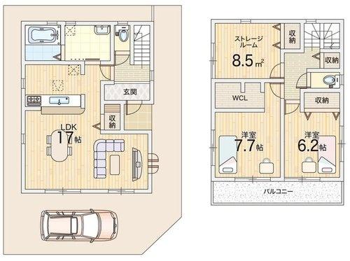 寝屋川市高柳７丁目の新築一戸建