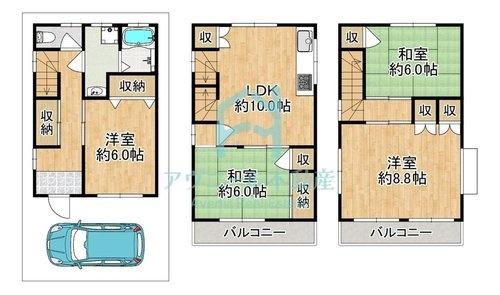寝屋川市高柳６丁目の中古一戸建
