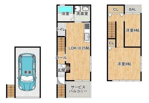門真市四宮３丁目の中古一戸建て