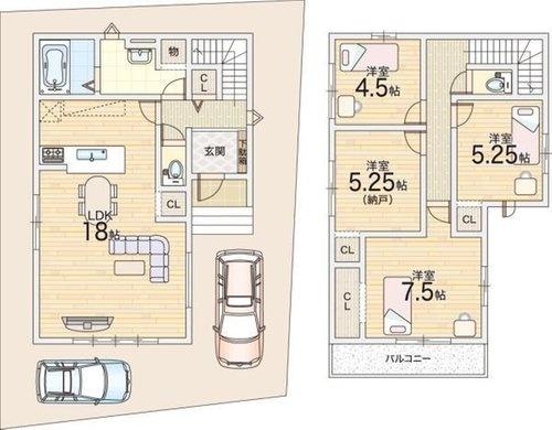 寝屋川市三井が丘３丁目の新築一戸建
