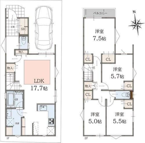 門真市上野口町の新築一戸建