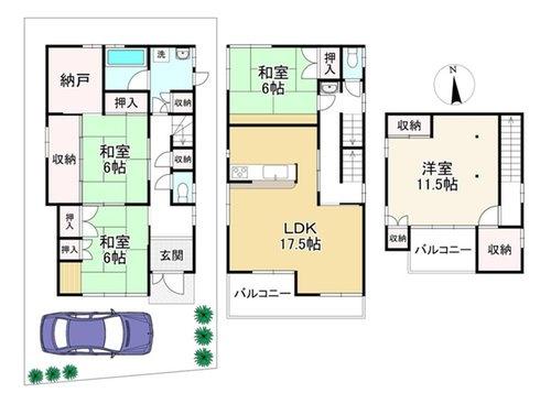 寝屋川市南水苑町の中古一戸建