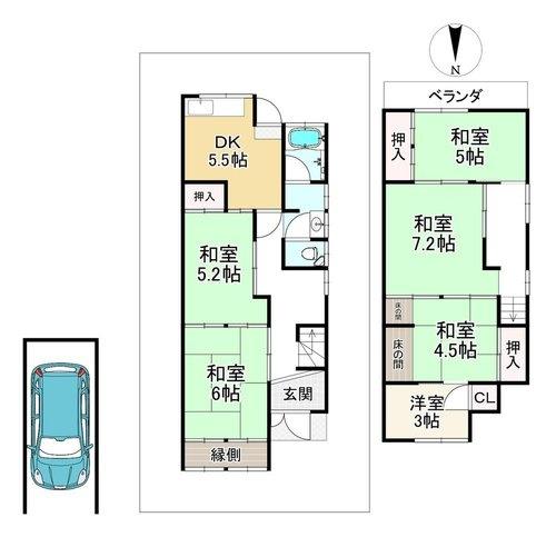 寝屋川市太秦桜が丘の中古一戸建