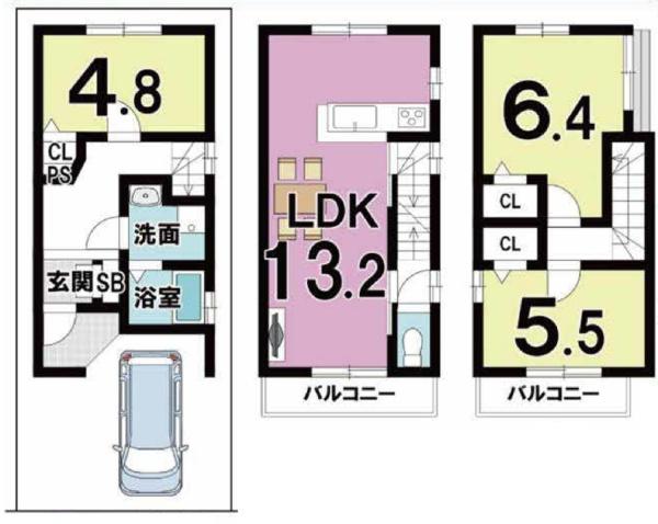 京都市伏見区醍醐外山街道町の新築一戸建