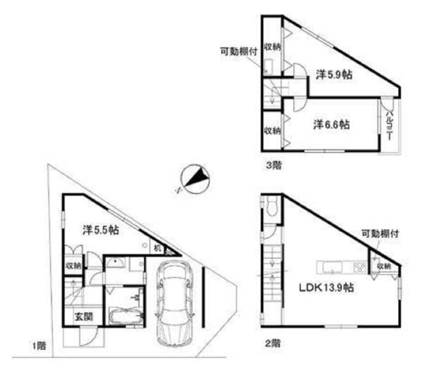 京都市山科区大塚元屋敷町の新築一戸建