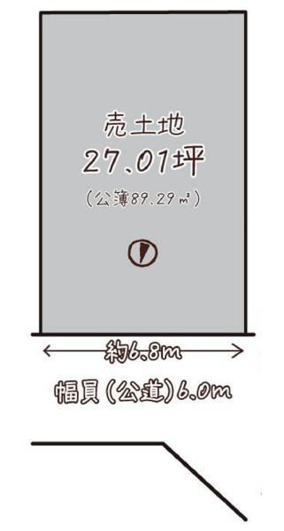 京都市伏見区醍醐御霊ケ下町の売土地