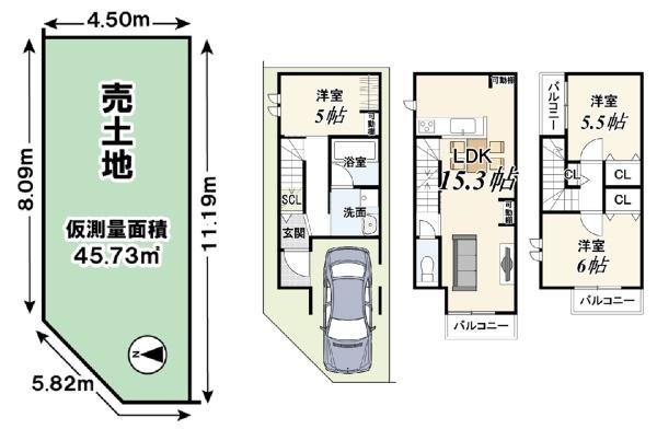 京都市山科区大宅細田町の売土地