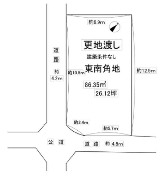 宇治市広野町寺山の売土地