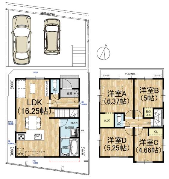 京都市伏見区日野岡西町の新築一戸建