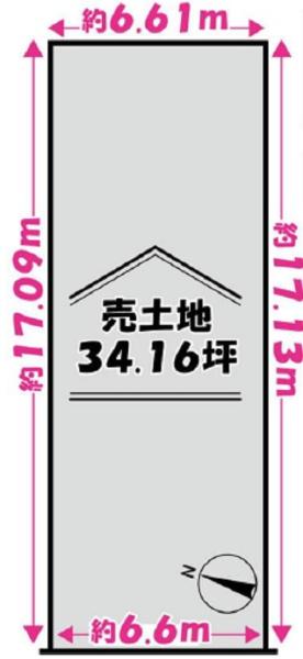 宇治市木幡御蔵山の売土地