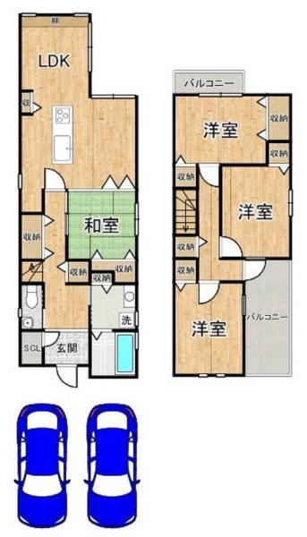 宇治市木幡御園の中古一戸建て