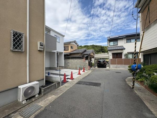 京都市伏見区桃山与五郎町の新築一戸建(前面道路含む現地写真)