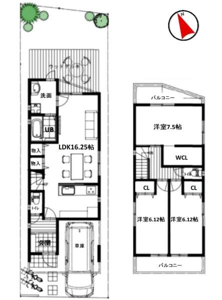 宇治市木幡北山畑の新築一戸建