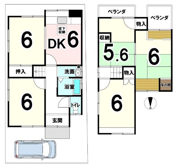 宇治市広野町桐生谷の中古一戸建