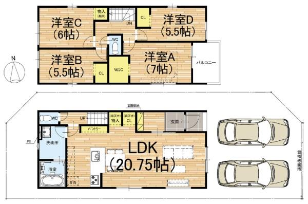 京都市伏見区向島庚申町の新築一戸建