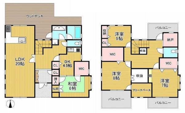 宇治市木幡平尾の中古一戸建