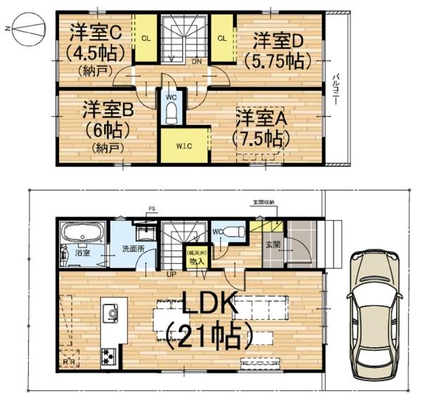 京都市伏見区醍醐新開の新築一戸建