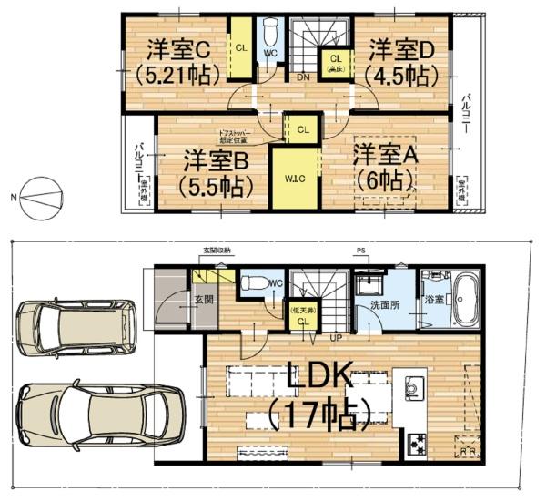 京都市伏見区醍醐御霊ケ下町の新築一戸建