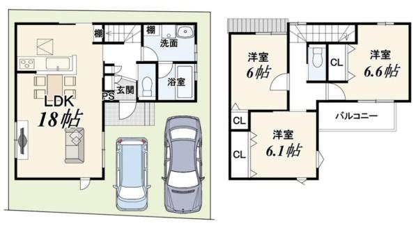 京都市伏見区向島中島町の新築一戸建