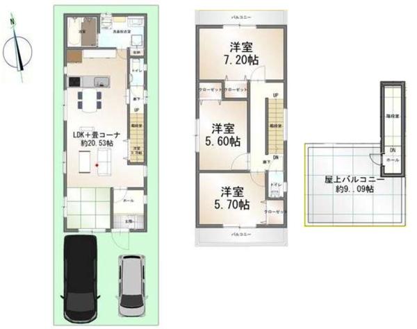 宇治市小倉町春日森の新築一戸建