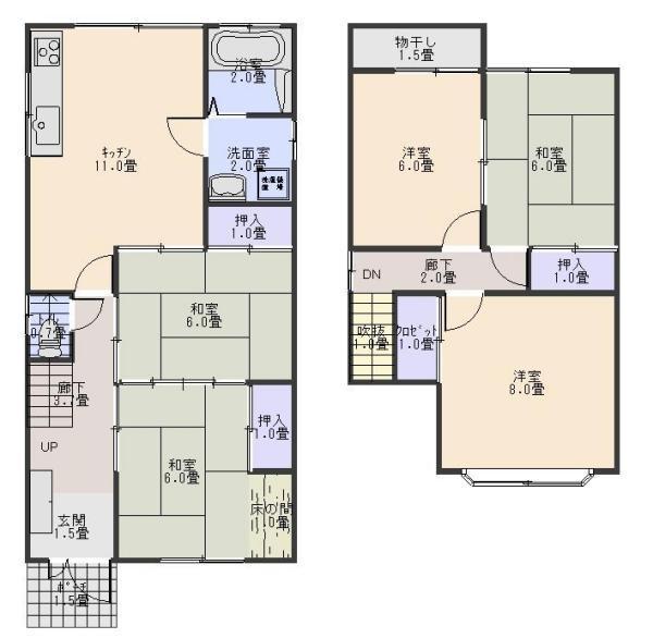 宇治市木幡西浦の中古一戸建
