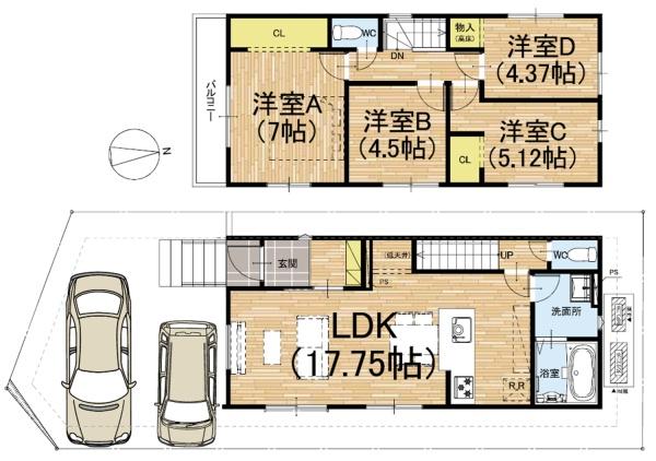 宇治市大久保町上ノ山の新築一戸建