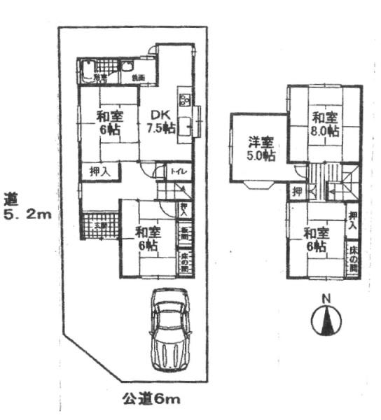 宇治市木幡南山の中古一戸建