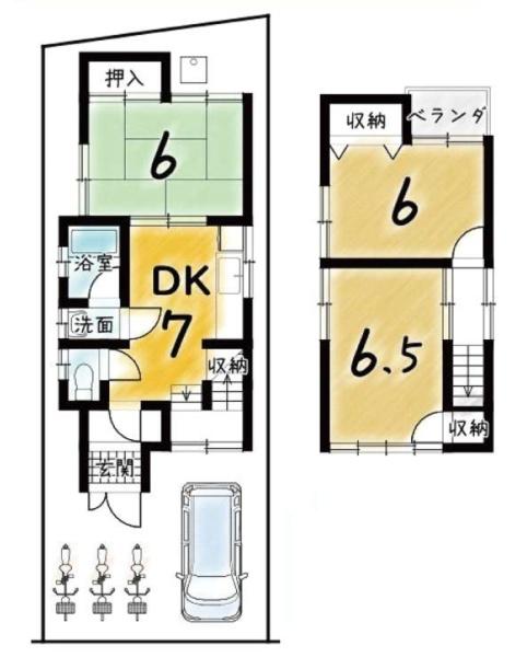 京都市山科区大宅関生町の中古一戸建て